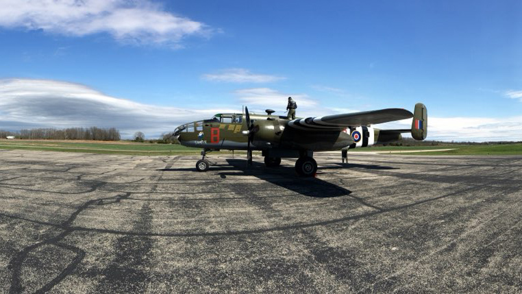 Tom Flaherty and B-25D "Grumpy"